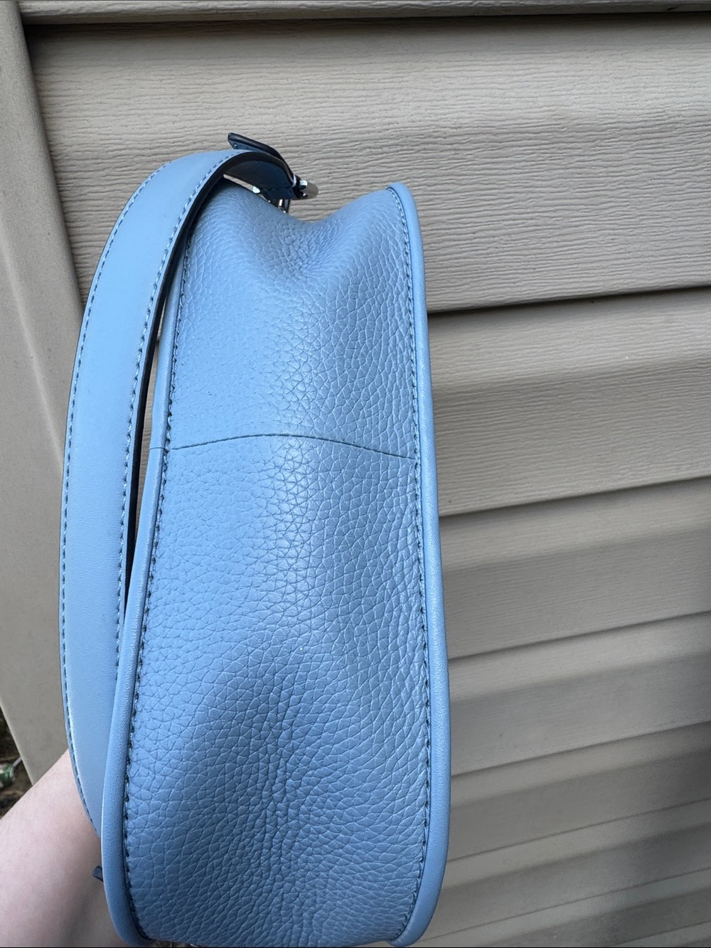 Michael Kors Light Blue Pebbled Leather shoulder bag NWOT - Picture 10 of 10